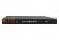 Uniview NSW2010-16T2GC-POE-IN Коммутатор сетевой PoE: 16?100Мбит/с PoE портов (RJ45) + 2?1000Мбит/с комбинированных порта
