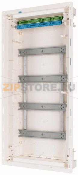 Панель распределительная компактная, 4-рядная, дверь из стали плоская Eaton KLV-48HWP-F 