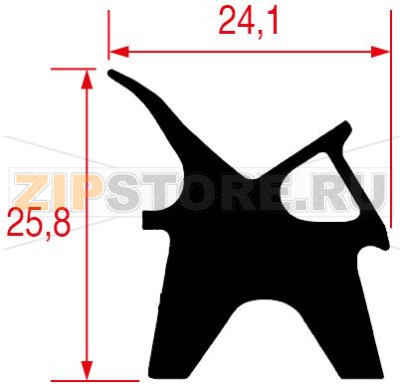 GUARNIZIONE PORTA FORNO 560x345 mm 