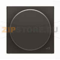 Накладка с поворотной ручкой для механизма поворотного светорегулятора, чёрный бархат ABB 2CLA856020A1501