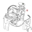 Mounting plate UL with pin P0053 PP+T assy. Saeco Talea Giro