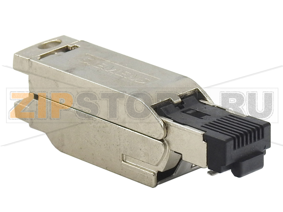 Simatic NET IE FC RJ45 штекер, 180 RJ45, штекерный соединитель с метал. корпусом для пром. условий, предназначен для быстрого монтажа, 180 град. угол вывода кабеля, 1 упаковка = 10 шт. Siemens 6GK1901-1BB10-2AB0 
