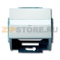 Накладка с суппортом для коммуникационных разъёмов и цоколей, сталь ABB 2CKA001724A4272