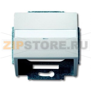 Накладка с суппортом для коммуникационных разъёмов и цоколей, сталь ABB 2CKA001724A4272 