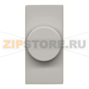 Механизм электронного поворотного светорегулятора 500 Вт, одномодульный, серебристый ABB 2CLA216010N1301 