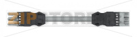 pre-assembled interconnecting cable; B2ca; Socket/plug; 3-pole; Cod. B; 6 m; 1,50 mm; gray Wago 771-9293/016-603