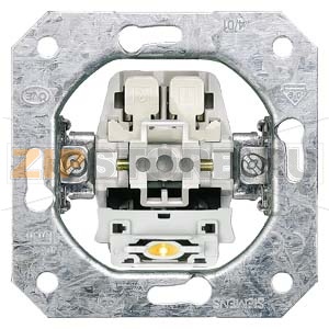 DELTA ВЫКЛЮЧАТЕЛЬ 2-Х КЛАВИШНЫЙ 1CO 10А 250В ЭЛ.-МЕХ. ЧАСТЬ МОНТИРУЕМАЯ ПОД ШТУКАТУРКУ С N-КОНТАКТОМ Siemens 5TD2117 