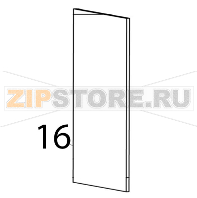 Front rails Bartscher RT-78B-8 Front rails Bartscher RT-78B-8Запчасть на деталировке под номером: 16