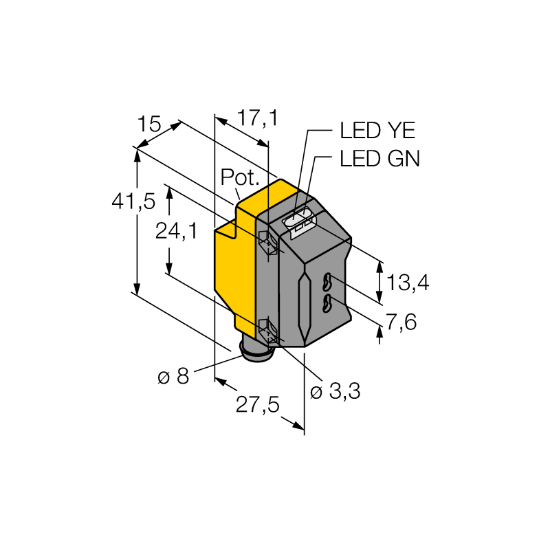 Датчик фотоэлектрический Turck QS18VN6FPQ7 