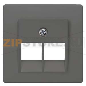 DELTA I-SYSTEM ЧЕРНЫЙ МЕТАЛЛИК КРЫШКА СИСТЕМНОЙ РОЗЕТКИ 2X8-ПОЛЮС. 55X55MM Siemens 5TG1231 