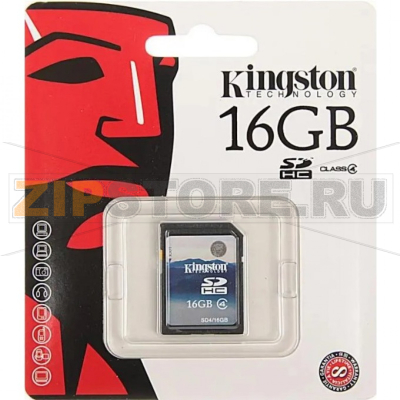 Карта памяти 16 Гб Kingston SD4-16GB 