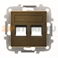 Накладка для двух суппортов/разъёмов, античная латунь ABB 2CLA851820A1201