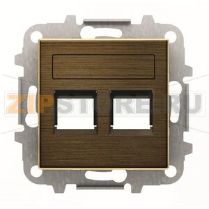 Накладка для двух суппортов/разъёмов, античная латунь ABB 2CLA851820A1201 