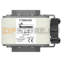 Предохранитель, 1600 A, AC 690 В, size 3, 76x92x63 мм, aR, IEC Eaton FUSE 1600A 690V 3DKN/65 AR