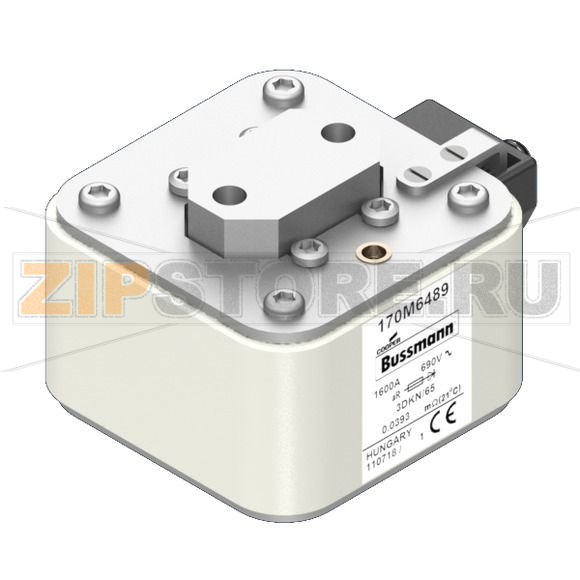 Предохранитель, 1600 A, AC 690 В, size 3, 76x92x63 мм, aR, IEC Eaton FUSE 1600A 690V 3DKN/65 AR 
