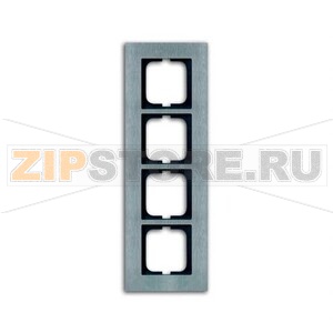 Рамка четырехместная, сталь ABB 17203.69 