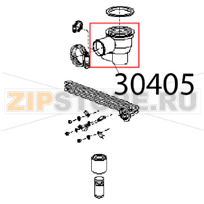 Pozzetto con scarico laterale sinistro Angelo Po KD130EAT Pozzetto con scarico laterale sinistro Angelo Po KD130EATЗапчасть на деталировке под номером: 30405
