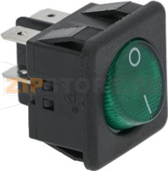 ЗЕЛЕНЫЙ БИПОЛЯРНЫЙ ВЫКЛЮЧАТЕЛЬ 16A 250V 