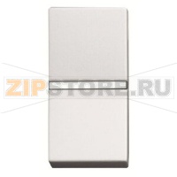 Механизм одноклавишной кнопки, одномодульный, альпийский белый ABB 2CLA210460N1101