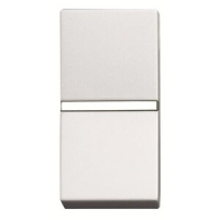 Механизм одноклавишной кнопки, одномодульный, альпийский белый ABB 2CLA210460N1101