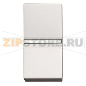 Механизм одноклавишной кнопки, одномодульный, альпийский белый ABB 2CLA210460N1101 