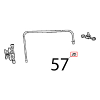 Stainless steel nut M14, H=8, CH=22 Unox XVC 205E