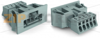 Snap-in plug; 5-pole; Cod. B; 1,50 mm; gray Wago 890-755