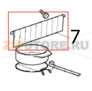 Curtain assy Scotsman AC 56 Curtain assy Scotsman AC 56Запчасть на деталировке под номером: 7