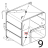 Tappo per tubo di scarico inox C.T. Unox XVC 504