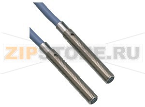 Датчик сквозного луча Thru-beam sensor KS11/KSE11/59/103/115 Pepperl+Fuchs Описание оборудованияThru-beam sensor, M5 threaded housing design, stainless steel housing, detection range 250 mm, infrared light, dark on, DC version, PNP output, fixed cable
