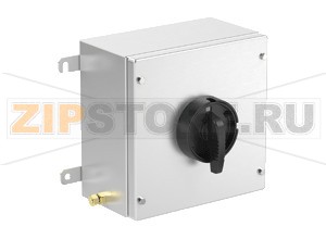 Выключатель Switch Disconnector Ex e 40 A 3 Pole, Stainless Steel Enclosure DIS.S.040.3P Pepperl+Fuchs Electrical specificationsOperating voltage690 V max.Rated impulse withstand voltage6 kVRated frequency50/60 HzShort circuit current limitationrecommended: 63 A, gGOperating current40 A max.Terminal capacityMain terminals capacity2x 6 ... 10 mm2Main terminals torque3.5 NmGrounding terminals capacity2x 6 ... 10 mm2Grounding terminals torque3.5 NmRated insulation voltage800 VFunctionswitch disconnectorColorblackContact configuration6x NOSwitching configuration2 position changeover with left OFFSwitching diagramD01Usage categoryAC23: 690 V AC - 32 A / 500 V AC  - 40 A / 400 V AC - 40 A AC3: 690 V AC - 32 A / 500 V AC - 40 A / 400 V AC - 40 ANumber of poles3Operator actionengage - engageLockablein 'OFF' position threefold padlockableLabeling0 - IMechanical specificationsEnclosure rangeXLEnclosure coverfully detachableCover fixingM6 stainless steel hexagon head screwsDegree of protectionIP65Cable entry face BM32 quantity2M32 seriesCable Glands, Metal, for non-armored CablesM32 typeCG.NA.M32S.*M32 clamping range14 ... 24 mmDefined entry areaface BMaterialEnclosure1.5 mm 316L, (1.4404) stainless steelFinishelectropolishedSealone piece closed cell neopreneMass5.25 kgDimensionsHeight (A)260 mmWidth (B)260 mmDepth (C)150 mmExternal dimension with operating element (C1)205 mmExternal dimension with screws (C2)160 mmMounting holes distance (G)185 mmMounting holes distance (H)310 mmMounting holes diameter (J)11 mmMaximum external dimension (K)335 mmTightening torqueNut torque at enclosure (SW1)see datasheets of cable glandsGroundingM10 internal/external brass grounding bolt M6 internal stainless steel grounding bolt welded to lid M6 internal stainless steel grounding bolt welded to bodyAmbient conditionsAmbient temperature-40 ... 55 °C (-40 ... 131 °F) @ T4Data for application in connection with hazardous areasEU-Type Examination CertificateCML 16 ATEX 3009 XMarking II 2 GD Ex db eb IIC T* Gb Ex tb IIIC T** °C Db T4/T130 °C @ Ta +55 °CInternational approvalsIECEx approvalIECEx CML 16.0008XConformityDegree of protectionEN 60529Usage categoryIEC / EN 60947-3General informationSupplementary informationEC-Type Examination Certificate, Statement of Conformity, Declaration of Conformity, Attestation of Conformity and instructions have to be observed where applicable. For information see www.pepperl-fuchs.com.