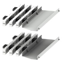 SIVACON S4 Vertical distribution busbar support Non-cascaded Cross-section up to 4x 50x 10 mm Width 400 mm 1 set=2 units Siemens 8PQ4000-2BA26