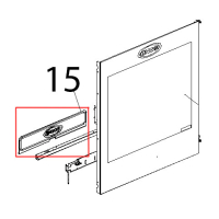 Profilo inox paracalore cruscotto STP Unox XVC 515G