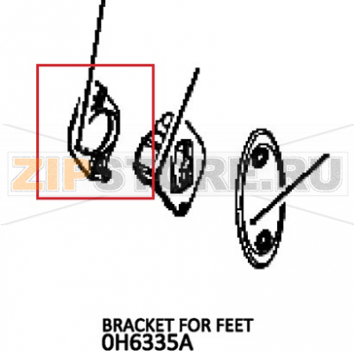 Bracket for feet Unox XB 893 Bracket for feet Unox XB 893Запчасть на деталировке под номером: 109Название запчасти на английском языке: Bracket for feet Unox XB 893