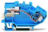 TOPJOB Classic 1-проводные клеммы с размыкателем нейтрали; 10 мм; CAGE CLAMP®; 10,00 mm; синие Wago 784-613