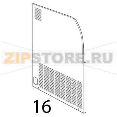 Left side panel Scotsman AC 86 Left side panel Scotsman AC 86Запчасть на деталировке под номером: 16