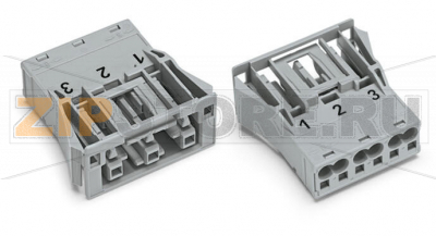 Защелкивающаяся розетка; 3-пол.; Код. B; 4,00 mm; серые Wago 770-743 Protected against mismating and maintenance-freePush-in CAGE CLAMP® spring pressure connection technology allows solid conductors to be simply pushed into a unit.Two wire connections per pole for loops or bridgesAdditional variable coding is possible.Components can be clearly printed on and color-coded to meet custom requirements....