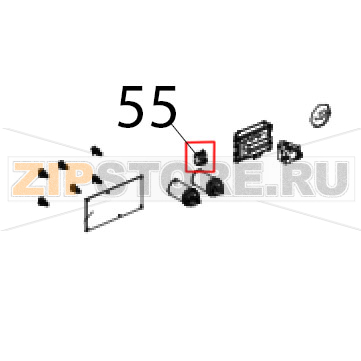 Morsett. a pettine Unox XF 190 Morsett. a pettine Unox XF 190Запчасть на деталировке под номером: 55