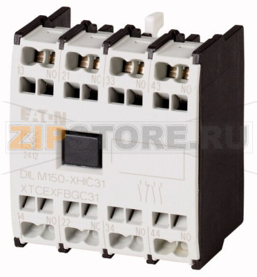 Вспомогательный контактный модуль, 4-полюсн., Ith= 16 A, 4 замык Eaton DILM150-XHIC40 
