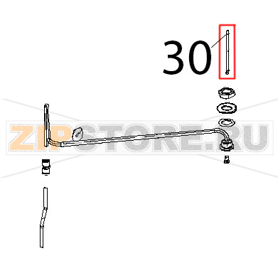 Tubo copri bulbo termostato di sic Unox XB 403G Tubo copri bulbo termostato di sic Unox XB 403GЗапчасть на деталировке под номером: 30