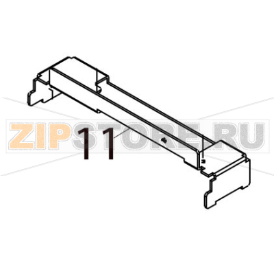 Rotary cutter frame A Toshiba TEC B-SX4T-GS10/20-QQ-US Rotary cutter frame A Toshiba TEC B-SX4T-GS10/20-QQ-USЗапчасть на деталировке под номером: 11