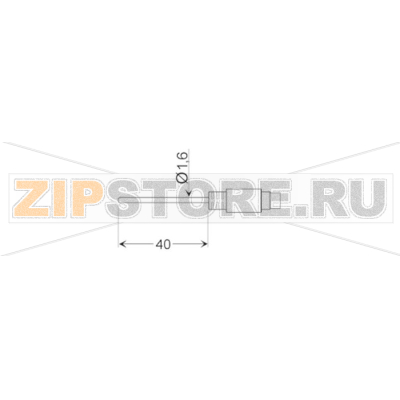 Датчик температуры, тип датчика: Pt100, зонд: 40 мм, от -25 до 70°C Greisinger GLF 401 Mini 