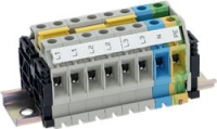 Terminal strip, 16 mm²   2 x L1-L3,N,PE
