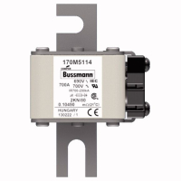 Предохранитель, 800 A, AC 690 В, 200 кА, 2, 61x77x108 мм, aR, DIN, IEC Eaton FUSE 800A 690V 2KN