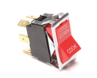 SWITCH, ROCKER, DPDT, RED