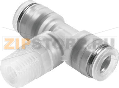 Тройник цанговый с резьбой Festo NPQP-T-R18-Q4-FD-P10 