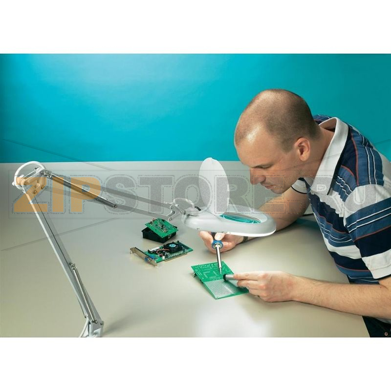 Лампа настольная с лупой 22 Вт, Ø: 125 мм, коэфф. увеличения: 1.75х Toolcraft 821664 