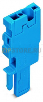 Начальный модуль для 1-проводной розетки; 4 mm?; 1-пол.; 4,00 mm?; синие Wago 769-501/000-006