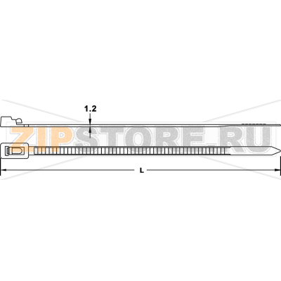 Стяжки кабельные 125 мм, серые, 100 шт TRU Components TC-HVC125203 