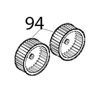Ventola D=196, H=81, 38 pale, inox dado M8 Unox XBC 404